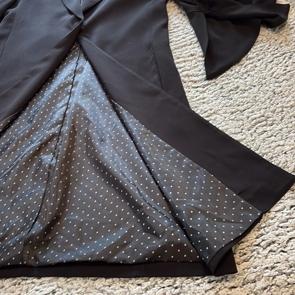 Dixie Elegant Black Long Coat. - Picture 2 of 11